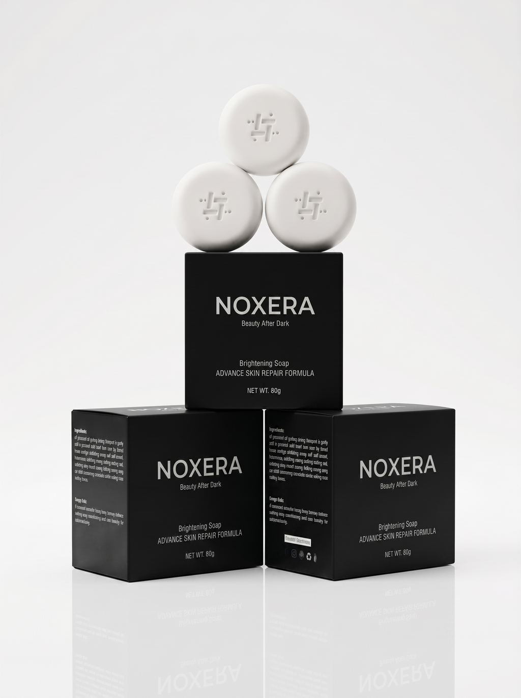 Noxera Brightening Soap – Advance Skin Repair Formula | Pack of 3 (3 x 80g)