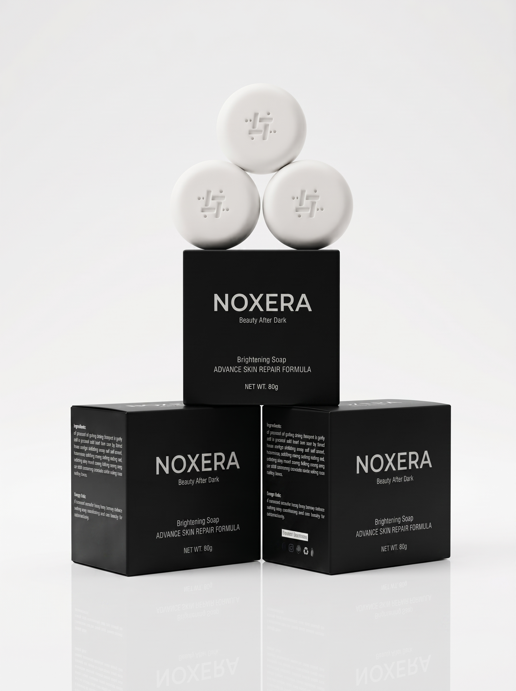 Noxera Brightening Soap – Advance Skin Repair Formula | Pack of 3 (3 x 80g)