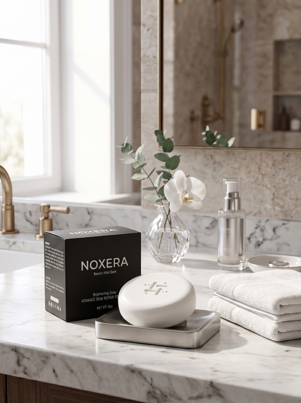 Noxera Brightening Soap – Advance Skin Repair Formula | Pack of 3 (3 x 80g)